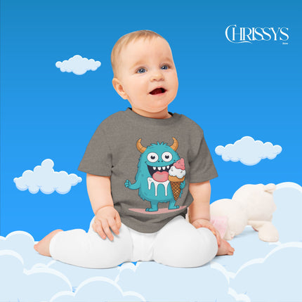 Cute Monster Ice Cream Baby T-Shirt