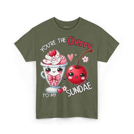 Schwere Baumwolle, Unisex T-Shirt - Cherry to my Sundae