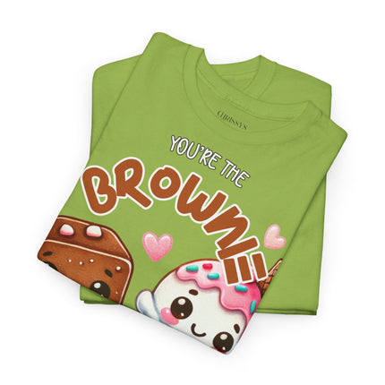 Schwere Baumwolle, Unisex T-Shirt - Brownie to my Ice Cream