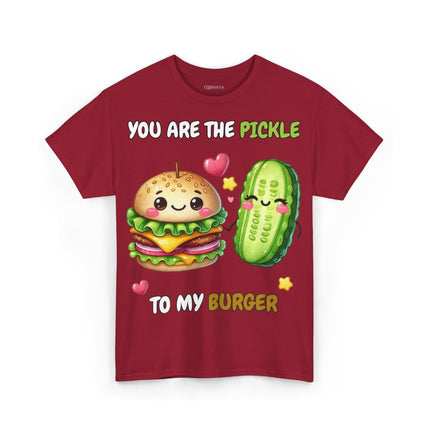 Schwere Baumwolle, Unisex T-Shirt - Pickle to my Burger