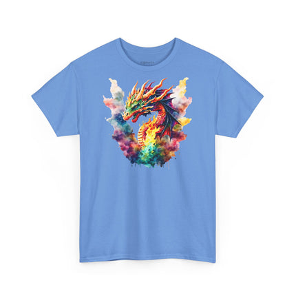 Unisex T-Shirt mit farbenprächtigem Drachen – Für Fantasy-Fans mit Stil