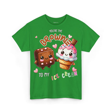 Schwere Baumwolle, Unisex T-Shirt - Brownie to my Ice Cream