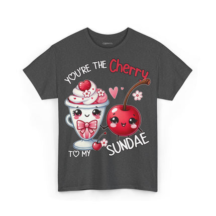 Schwere Baumwolle, Unisex T-Shirt - Cherry to my Sundae