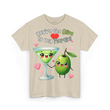 Schwere Baumwolle, Unisex T-Shirt -Olive und Martini
