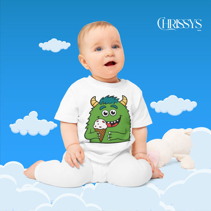 Baby T-Shirt – Süßes Monster-Eis für kleine Entdecker!