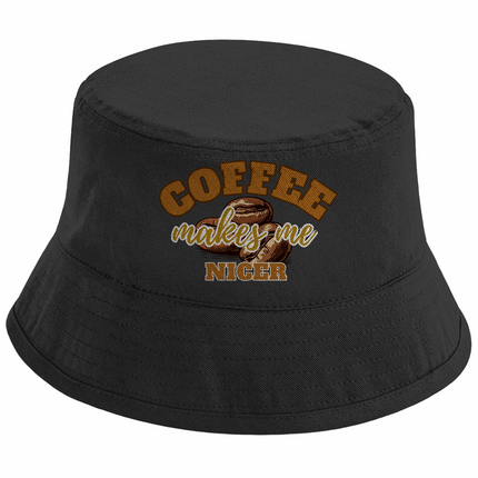 Bucket Hut COFFEE, Unisex Bio-Sonnenhut – Nachhaltiger Schutz mit Stil