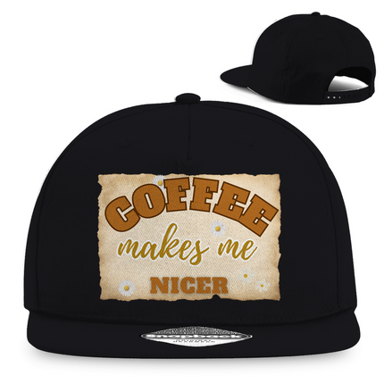 Snapback Rapper Cap coffee Hut